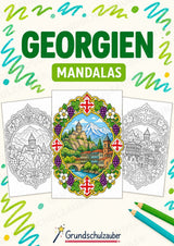 Georgien Mandalas Ausmalbilder – Länder und Kulturen – 15 Malvorlagen – Cover