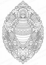 Georgien Mandalas Ausmalbilder – Länder und Kulturen – 15 Malvorlagen – Materialseite 6