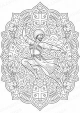 Georgien Mandalas Ausmalbilder – Länder und Kulturen – 15 Malvorlagen – Materialseite 9