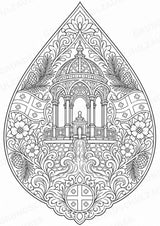 Georgien Mandalas Ausmalbilder – Länder und Kulturen – 15 Malvorlagen – Materialseite 13