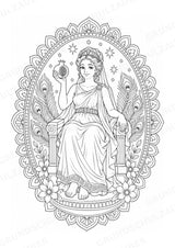 Griechische Götter Mandalas Ausmalbilder – Allgemeine Themen – 15 Malvorlagen – Materialseite 3