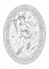 Griechische Götter Mandalas Ausmalbilder – Allgemeine Themen – 15 Malvorlagen – Materialseite 9