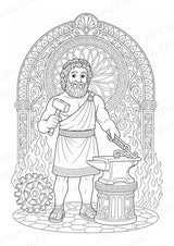 Griechische Götter Mandalas Ausmalbilder – Allgemeine Themen – 15 Malvorlagen – Materialseite 11
