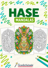 Hase Mandalas Ausmalbilder – Tiere – 15 Malvorlagen – Cover