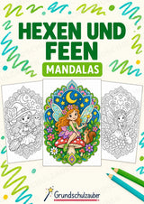 Hexen & Feen Mandalas Ausmalbilder – Märchen – 15 Malvorlagen – Cover