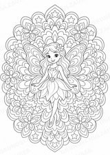 Hexen & Feen Mandalas Ausmalbilder – Märchen – 15 Malvorlagen – Materialseite 3