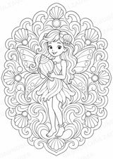 Hexen & Feen Mandalas Ausmalbilder – Märchen – 15 Malvorlagen – Materialseite 11
