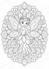 Hexen & Feen Mandalas Ausmalbilder – Märchen – 15 Malvorlagen – Materialseite 13