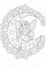 Hexen & Feen Mandalas Ausmalbilder – Märchen – 15 Malvorlagen – Materialseite 15