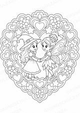 Hexen & Feen Mandalas Ausmalbilder – Märchen – 15 Malvorlagen – Materialseite 16