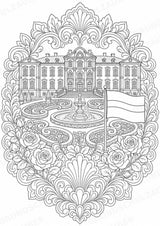 Lettland Mandalas Ausmalbilder – Länder und Kulturen – 15 Malvorlagen – Materialseite 4
