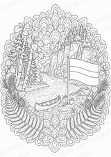 Lettland Mandalas Ausmalbilder – Länder und Kulturen – 15 Malvorlagen – Materialseite 5