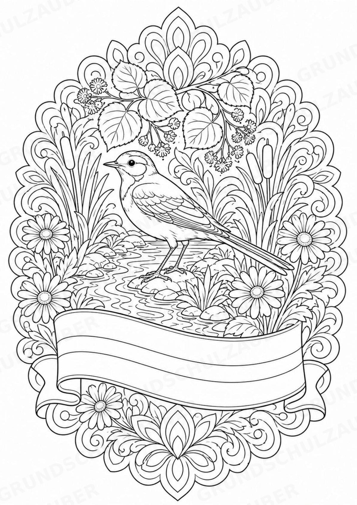 Lettland Mandalas Ausmalbilder – Länder und Kulturen – 15 Malvorlagen – Materialseite 7