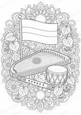 Lettland Mandalas Ausmalbilder – Länder und Kulturen – 15 Malvorlagen – Materialseite 12