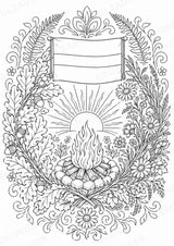 Lettland Mandalas Ausmalbilder – Länder und Kulturen – 15 Malvorlagen – Materialseite 14