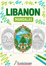 Libanon Mandalas Ausmalbilder – Länder und Kulturen – 15 Malvorlagen – Cover