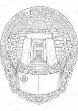 Malta Mandalas Ausmalbilder – Länder und Kulturen – 15 Malvorlagen – Materialseite 4