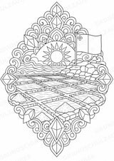 Malta Mandalas Ausmalbilder – Länder und Kulturen – 15 Malvorlagen – Materialseite 8