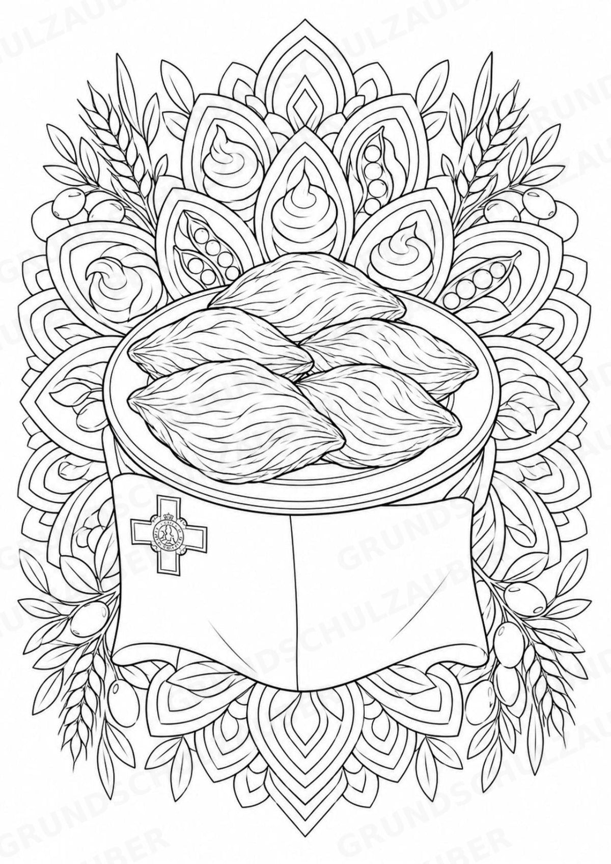 Malta Mandalas Ausmalbilder – Länder und Kulturen – 15 Malvorlagen – Materialseite 12