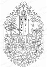Marokko Mandalas Ausmalbilder – Länder und Kulturen – 15 Malvorlagen – Materialseite 3