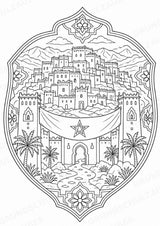 Marokko Mandalas Ausmalbilder – Länder und Kulturen – 15 Malvorlagen – Materialseite 7