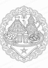 Marokko Mandalas Ausmalbilder – Länder und Kulturen – 15 Malvorlagen – Materialseite 9