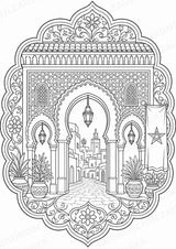 Marokko Mandalas Ausmalbilder – Länder und Kulturen – 15 Malvorlagen – Materialseite 14