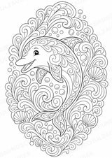 Meerestiere Mandalas Ausmalbilder – Tiere – 15 Malvorlagen – Materialseite 2