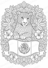 Mexiko Mandalas Ausmalbilder – Länder und Kulturen – 15 Malvorlagen – Materialseite 6