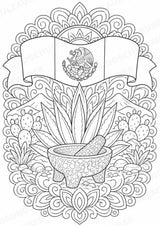 Mexiko Mandalas Ausmalbilder – Länder und Kulturen – 15 Malvorlagen – Materialseite 7