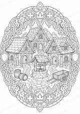 Mittelalter Mandalas Ausmalbilder – Geschichte und Kulturen – 15 Malvorlagen – Materialseite 16