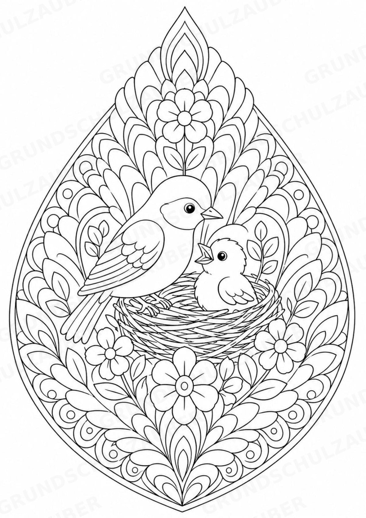 Muttertag Mandalas Ausmalbilder – Feste und Feiertage – 15 Malvorlagen – Materialseite 3