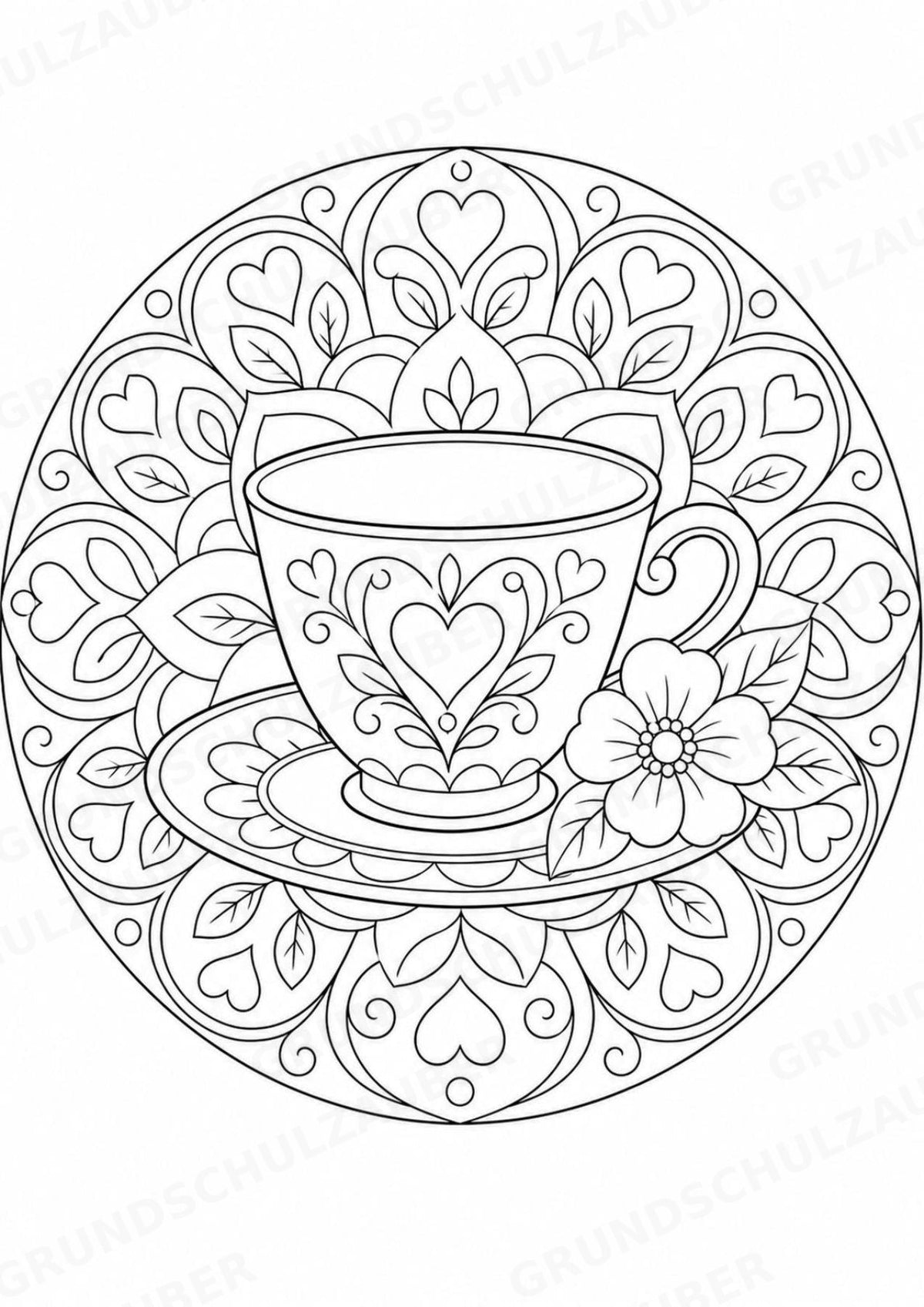 Muttertag Mandalas Ausmalbilder – Feste und Feiertage – 15 Malvorlagen – Materialseite 5