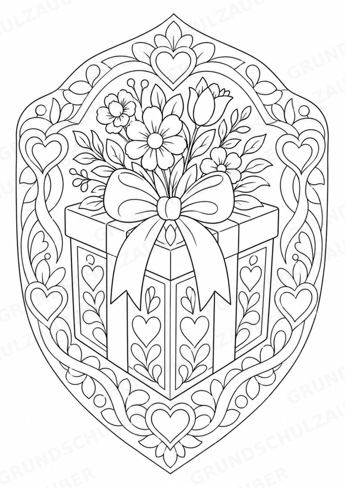 Muttertag Mandalas Ausmalbilder – Feste und Feiertage – 15 Malvorlagen – Materialseite 6