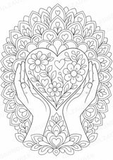 Muttertag Mandalas Ausmalbilder – Feste und Feiertage – 15 Malvorlagen – Materialseite 14