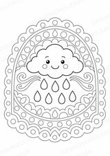 Natur Mandalas Ausmalbilder – Natur und Pflanzen – 15 Malvorlagen – Materialseite 9