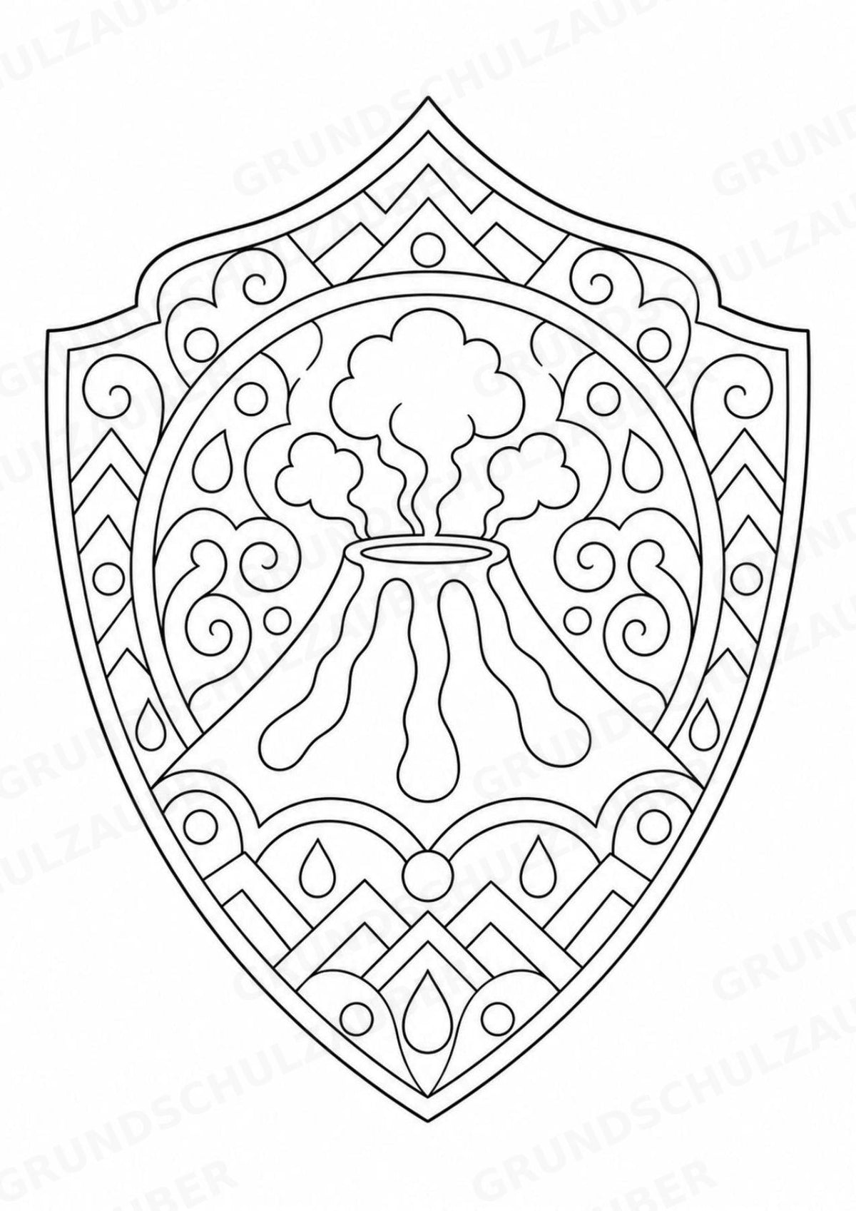 Natur Mandalas Ausmalbilder – Natur und Pflanzen – 15 Malvorlagen – Materialseite 11