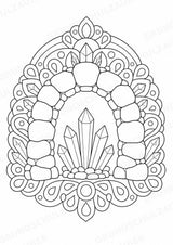Natur Mandalas Ausmalbilder – Natur und Pflanzen – 15 Malvorlagen – Materialseite 15