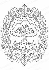 Naturkatastrophen Mandalas Ausmalbilder – Allgemeine Themen – 15 Malvorlagen – Materialseite 7