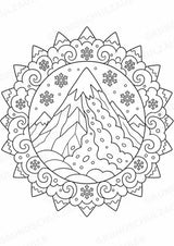 Naturkatastrophen Mandalas Ausmalbilder – Allgemeine Themen – 15 Malvorlagen – Materialseite 8