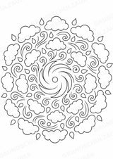 Naturkatastrophen Mandalas Ausmalbilder – Allgemeine Themen – 15 Malvorlagen – Materialseite 10