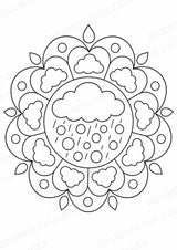 Naturkatastrophen Mandalas Ausmalbilder – Allgemeine Themen – 15 Malvorlagen – Materialseite 12