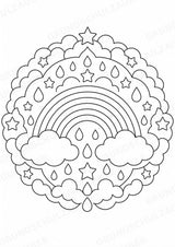 Naturphänomene Mandalas Ausmalbilder – Allgemeine Themen – 15 Malvorlagen – Materialseite 2