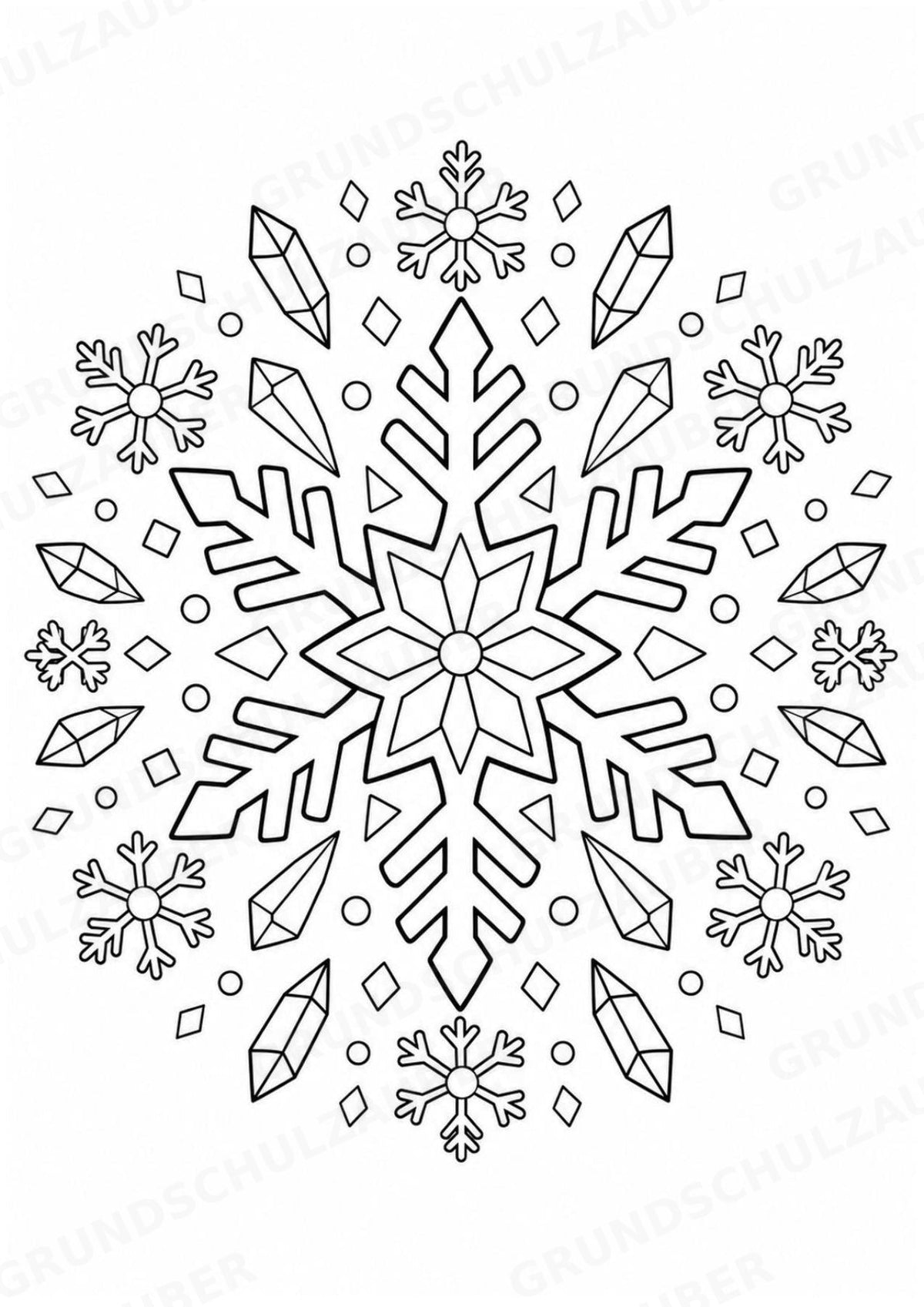 Naturphänomene Mandalas Ausmalbilder – Allgemeine Themen – 15 Malvorlagen – Materialseite 6