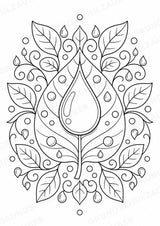 Naturphänomene Mandalas Ausmalbilder – Allgemeine Themen – 15 Malvorlagen – Materialseite 8