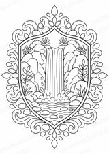 Naturphänomene Mandalas Ausmalbilder – Allgemeine Themen – 15 Malvorlagen – Materialseite 9