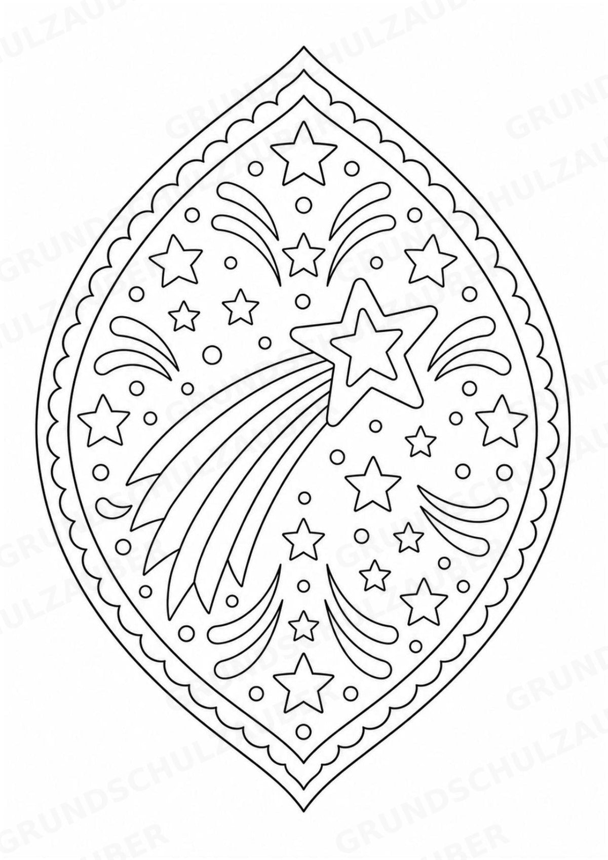Naturphänomene Mandalas Ausmalbilder – Allgemeine Themen – 15 Malvorlagen – Materialseite 12