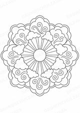 Naturphänomene Mandalas Ausmalbilder – Allgemeine Themen – 15 Malvorlagen – Materialseite 13