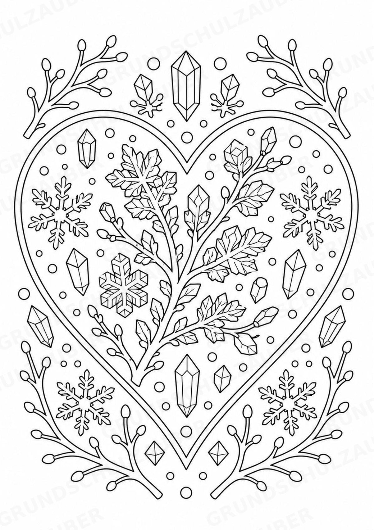 Naturphänomene Mandalas Ausmalbilder – Allgemeine Themen – 15 Malvorlagen – Materialseite 14