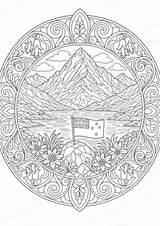 Neuseeland Mandalas Ausmalbilder – Länder und Kulturen – 15 Malvorlagen – Materialseite 4